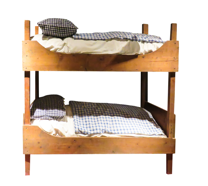 klasyczny model łóżek piętrowych dla rodzeństwa