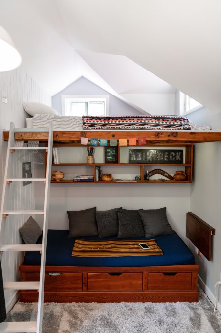personalizowane łóżko piętrowe z miejscem do przechowywania